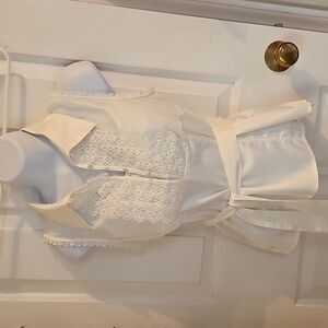 Forever 21 Classic White Sleeveless Blouse With Sash Belt